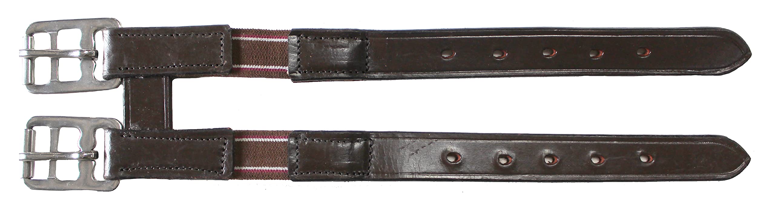 Rallonge de sangle élastique en cuir marron pour un ajustement souple