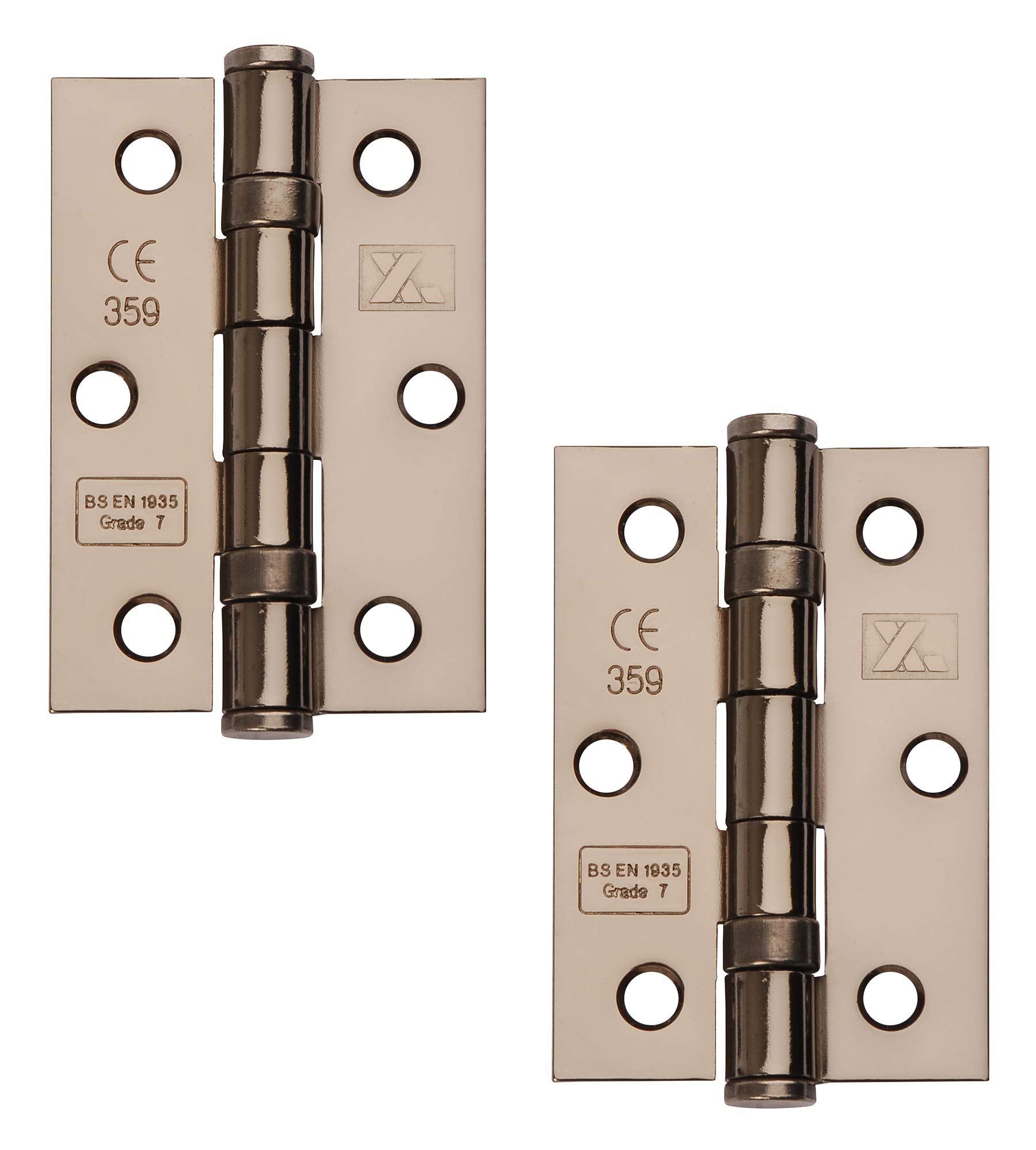 Excel Black Nickel Xl965-Blnk Pair Of 3" Grade 7 Door Hinges,