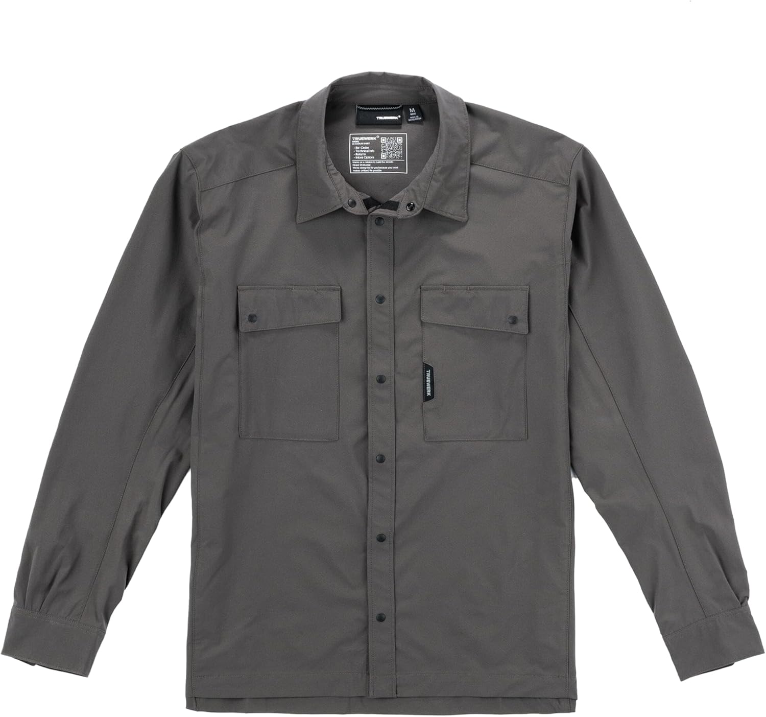 TRUEWERK Men's Long Sleeve Cloud Work Shirt - Button Down, Lightweight, Fast-Drying, Breathable, and SPF Shirts