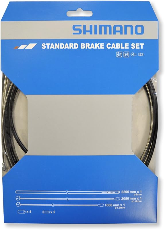 SHIMANO Universal Standard Brake Cable Set, For MTB or Road Bikes