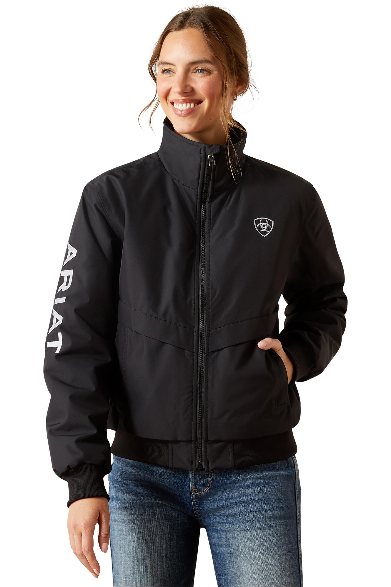 Women's Stable 2.0 Insulated Jacket Long Sleeve in Black, Size Small, by Ariat