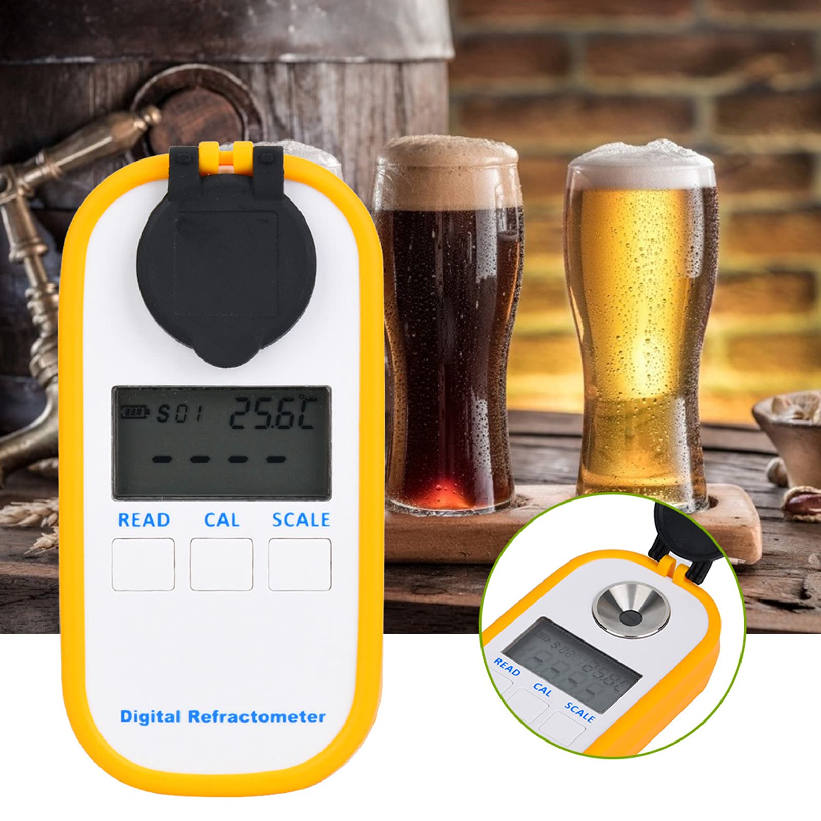 Brix Tester cyfrowy refraktometr Brix do Home for Farm for Office (DR102 high Concentration BRIX0-94%)