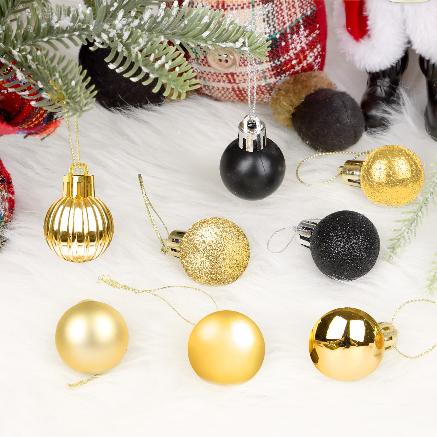 8 Palline Di Natale Infrangibili, Decorazioni Natalizie Con Ciondolo A Forma Di Renna Oro E Rosso Per Decorazioni Per Feste Di Natale 70203168