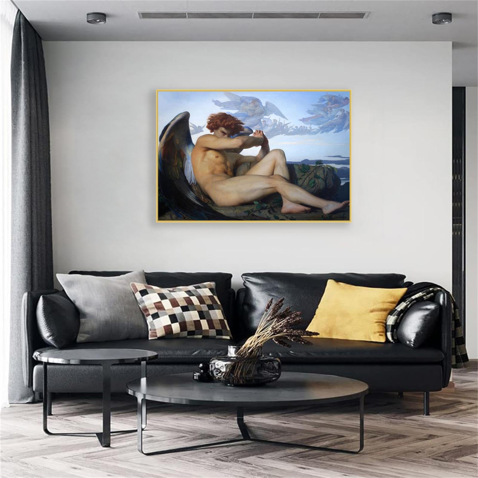Amazon.com: Gold Framed Alexandre Cabanel Art,Fallen Angel,Posters