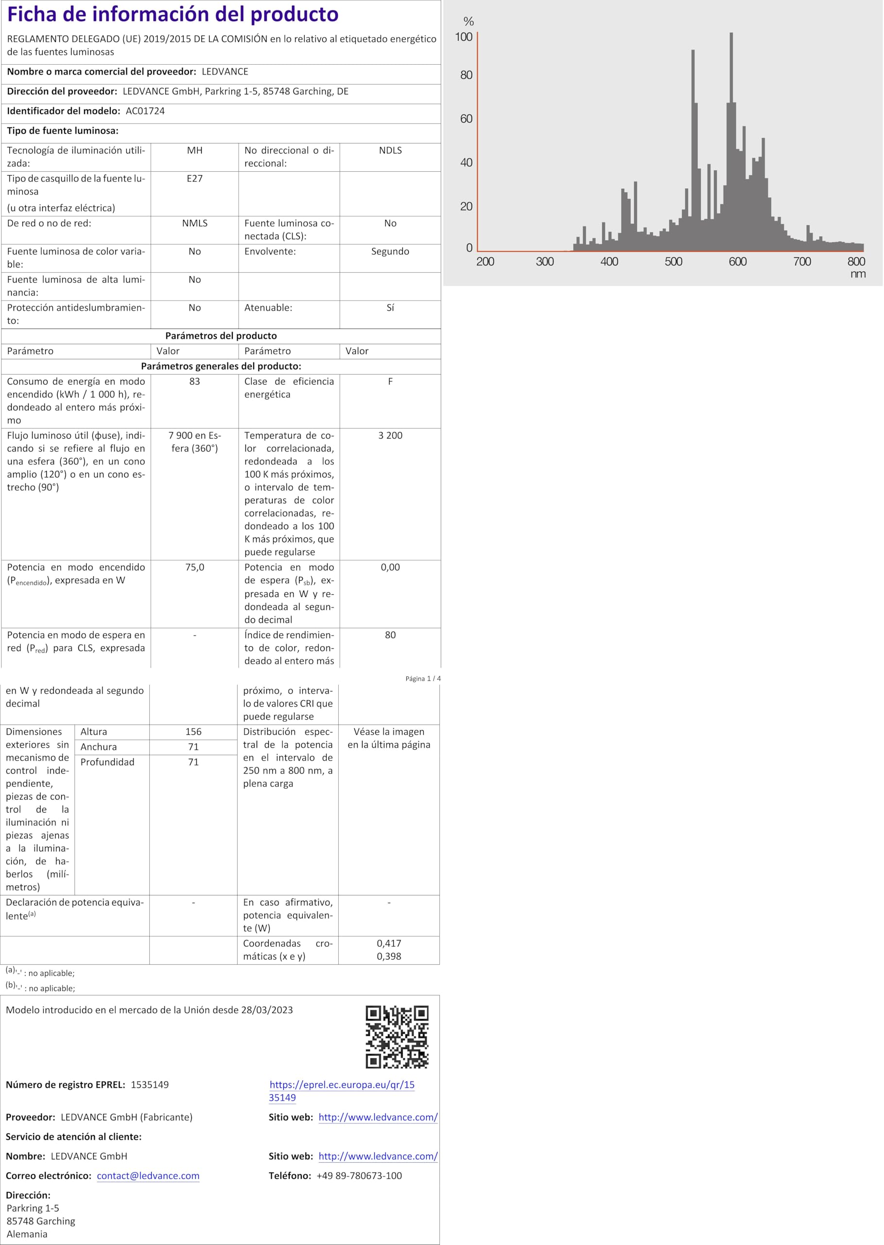 OSRAM Hochdruck Entladungslampe POWERBALL HCI-TC Excellence, MH keramisch geschlossene Leuchten, HCI-TC 35W/930WDL PB EXC G8.5 , 1 Stück