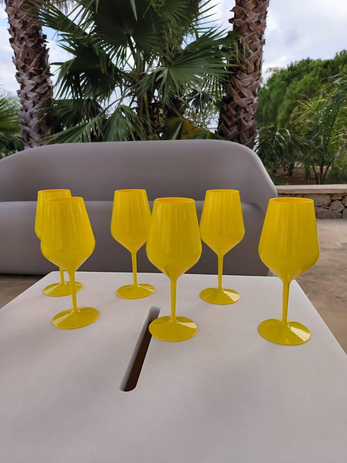 calici da vino infrangibili, confezione da 6 pezzi. Bicchieri da vino resistenti, adatto per qualsiasi locale e perfetti per piscine