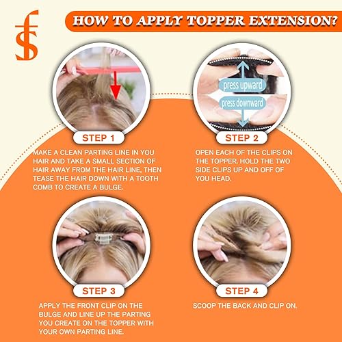 Miniatura 6 de Full Shine Postizo de Cabello Humano Sin Flequillo Extensiones de Cabello Balayage Marrón Claro a Rubio Platino Para Mujeres Clip Invisible de