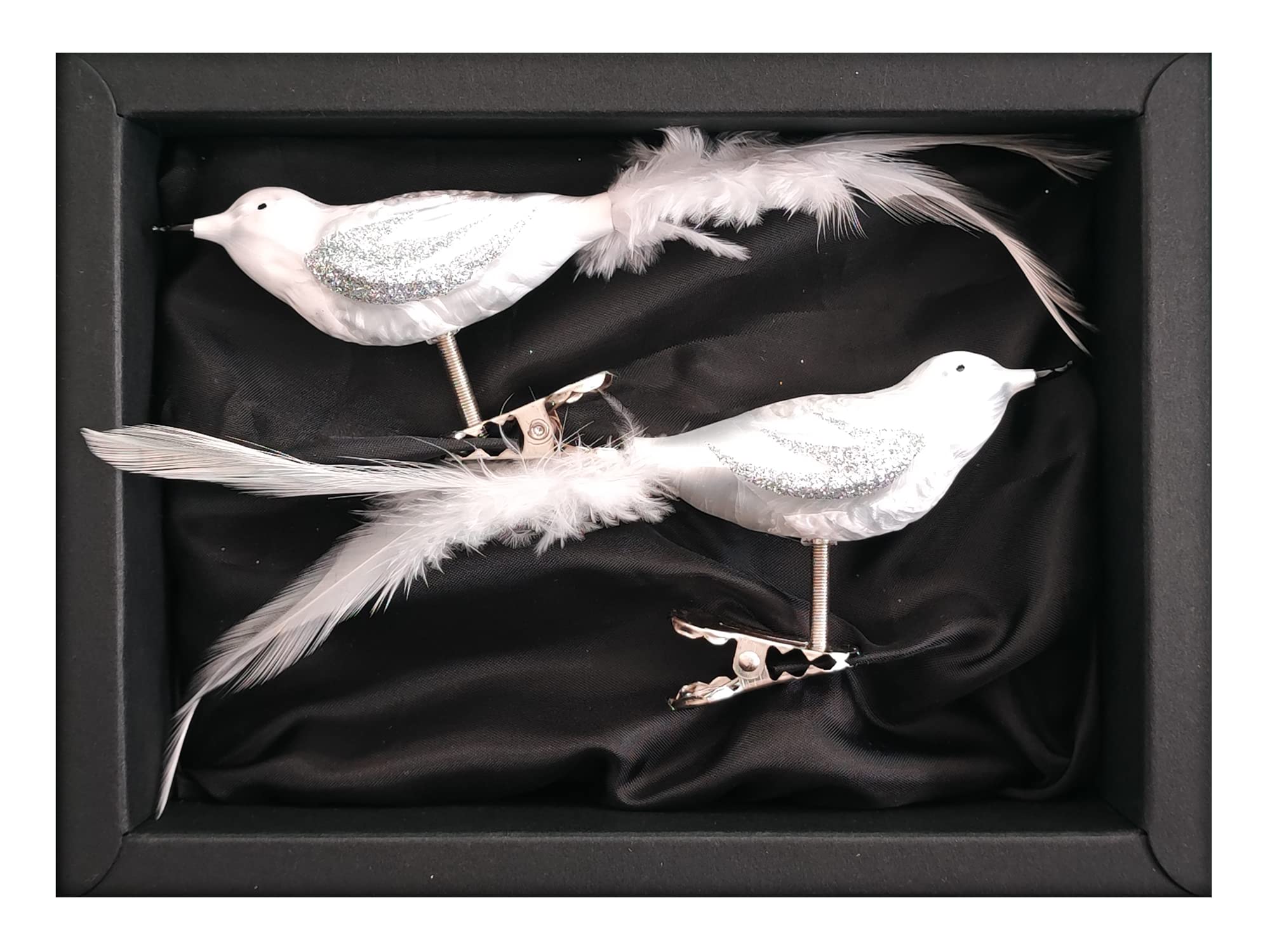 “Snow Bird” – Vogel | Christbaumschmuck weiß Ice