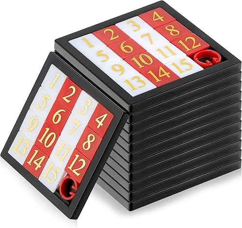 12 rompecabezas de diapositivas de números, 15 rompecabezas, juego de diapositivas, juego de diapositivas para cerebro IQ, herramienta de