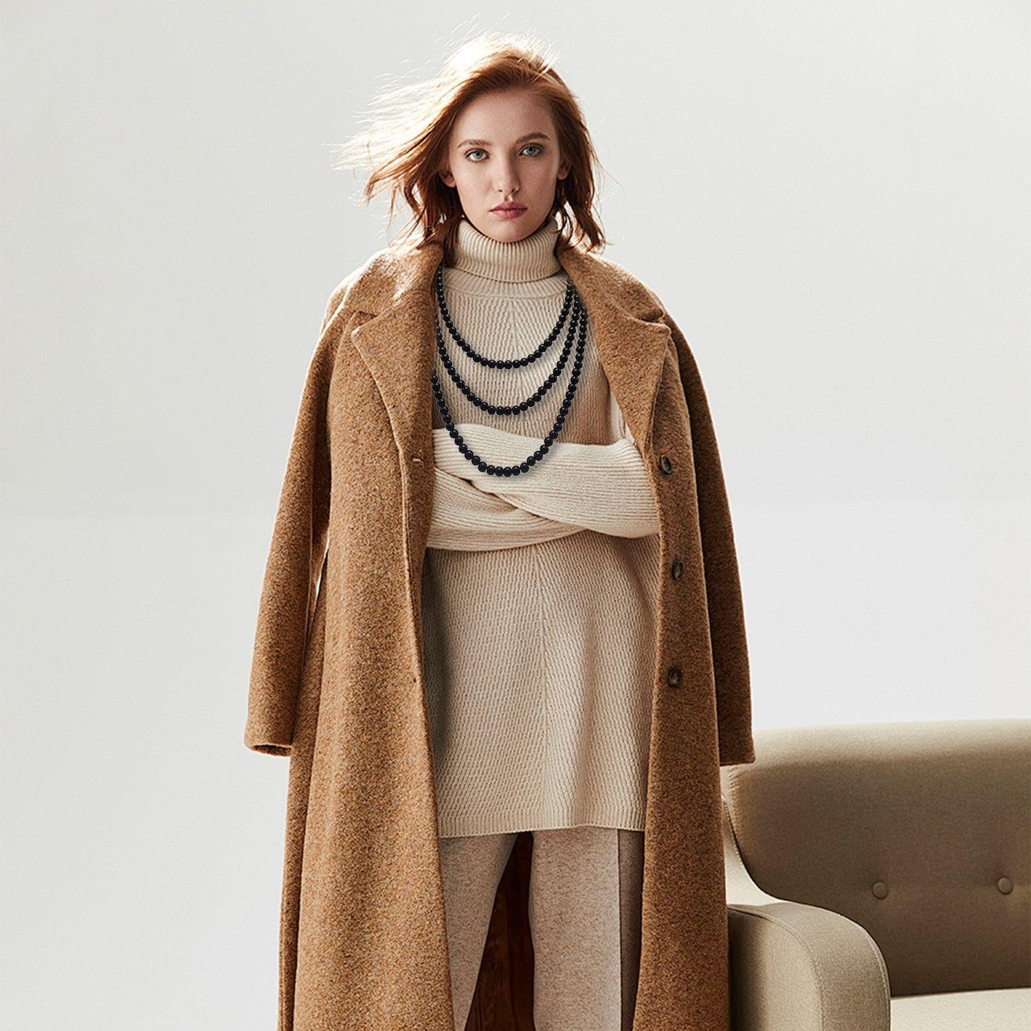 1 Collier Perlé Et 1 Bracelet, Bijoux Simples Et Polyvalents, Accessoires De Vêtements, Bijoux À La Mode Et Classiques.