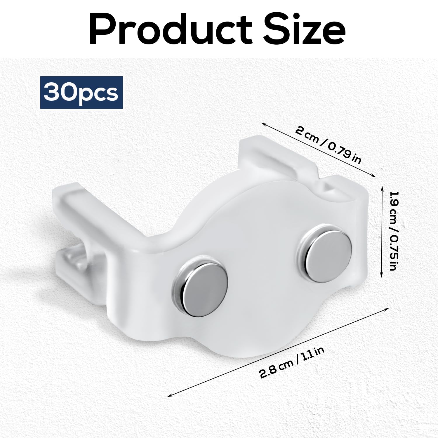 120 Magnetische Weihnachtslicht-Clips Für C9-Sockel – Transparent, Für Dachrinne, Zaun & Außendekoration
