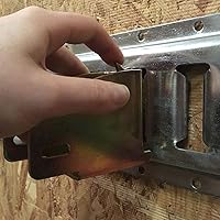 Vista 3 de LCGP 10 paquetes de accesorios de enchufe de viga de madera E, soportes de viga de madera, accesorios de riel E, soporte de madera de almacenamiento