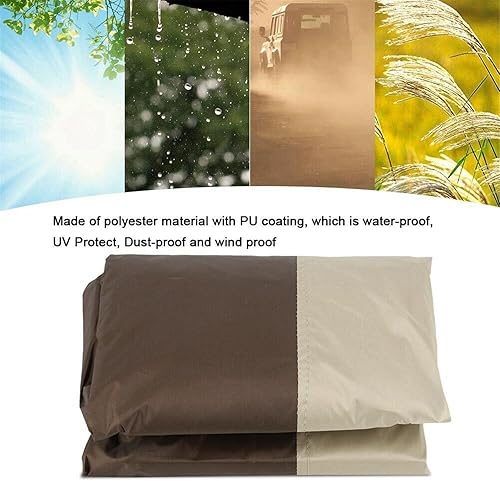 Miniatura 5 de ASkinds Fundas para sillas colgantes de patio con cremallera, fundas duraderas de doble mimbre para sillas oscilantes, 91 pulgadas de alto x 80