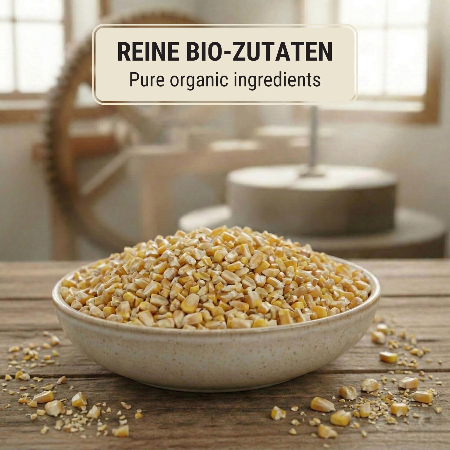 Agrarzone Mais Biologico Spezzato Grosso 20 kg - Mangime Bio per Galline e Quaglie - Mais Frantumato per Pulcini e Pollame - Selezionato e Depolverato - Senza OGM dall'Austria