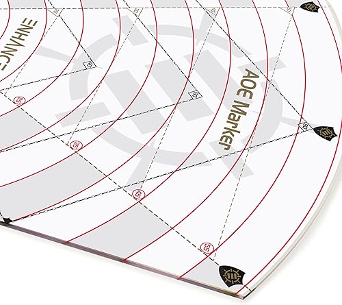 Miniatura 9 de Enhance Plantilla AOE de hechizos de 60 pies  Marcador de área de efecto DND para alfombrilla de rejilla de batalla de 1 pulgada o terreno sin