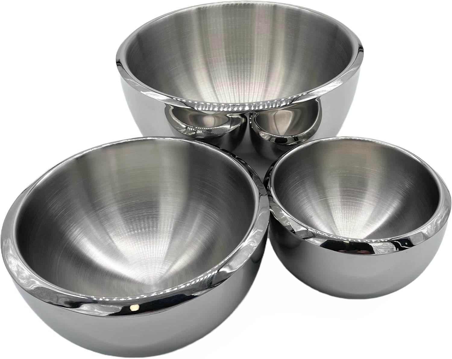 Hudson Contemporary 3pc Assorted Double Wall Stainless