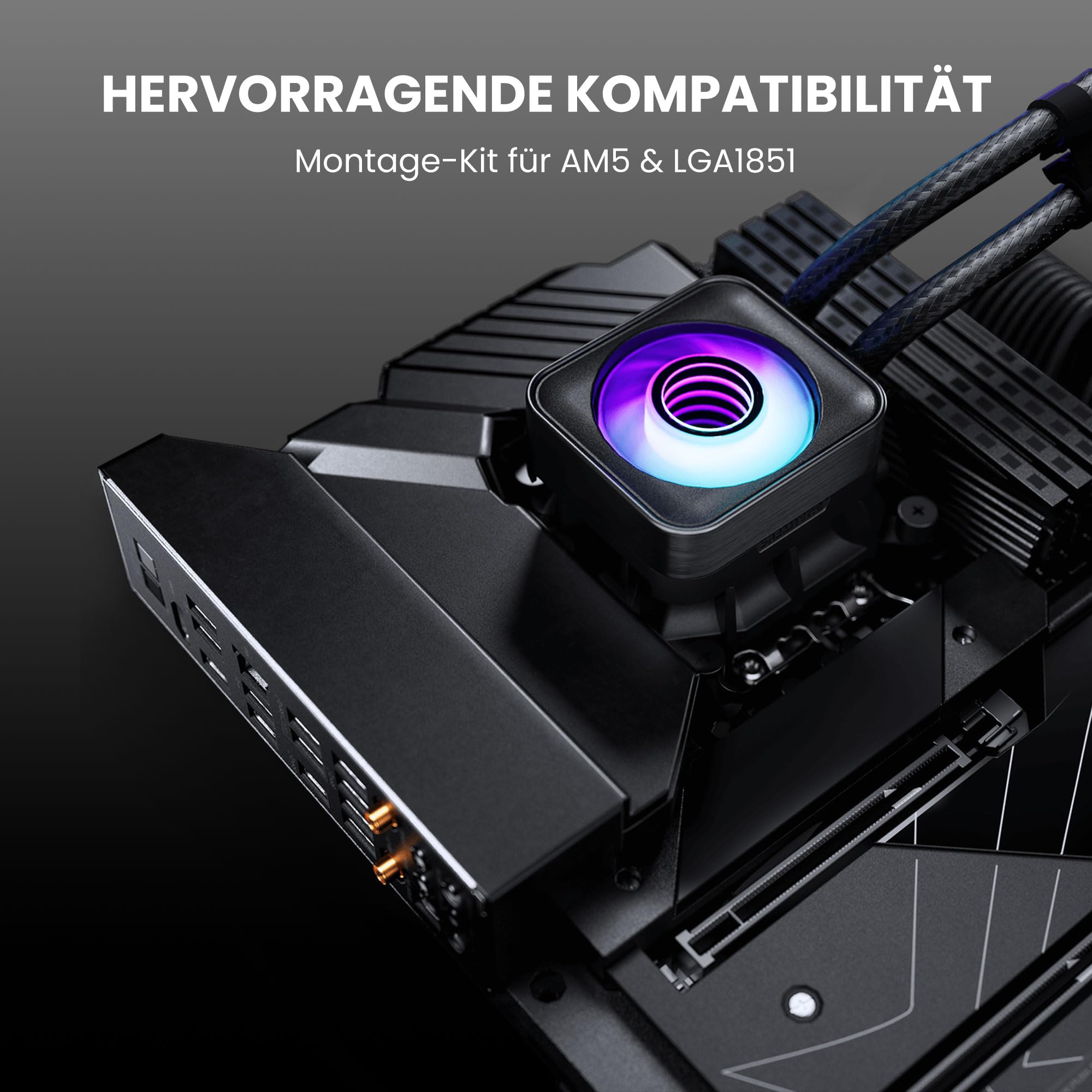 Phanteks Glacier One 420D30 X2 DRGB AiO Water Cooling - 420 mm Nero