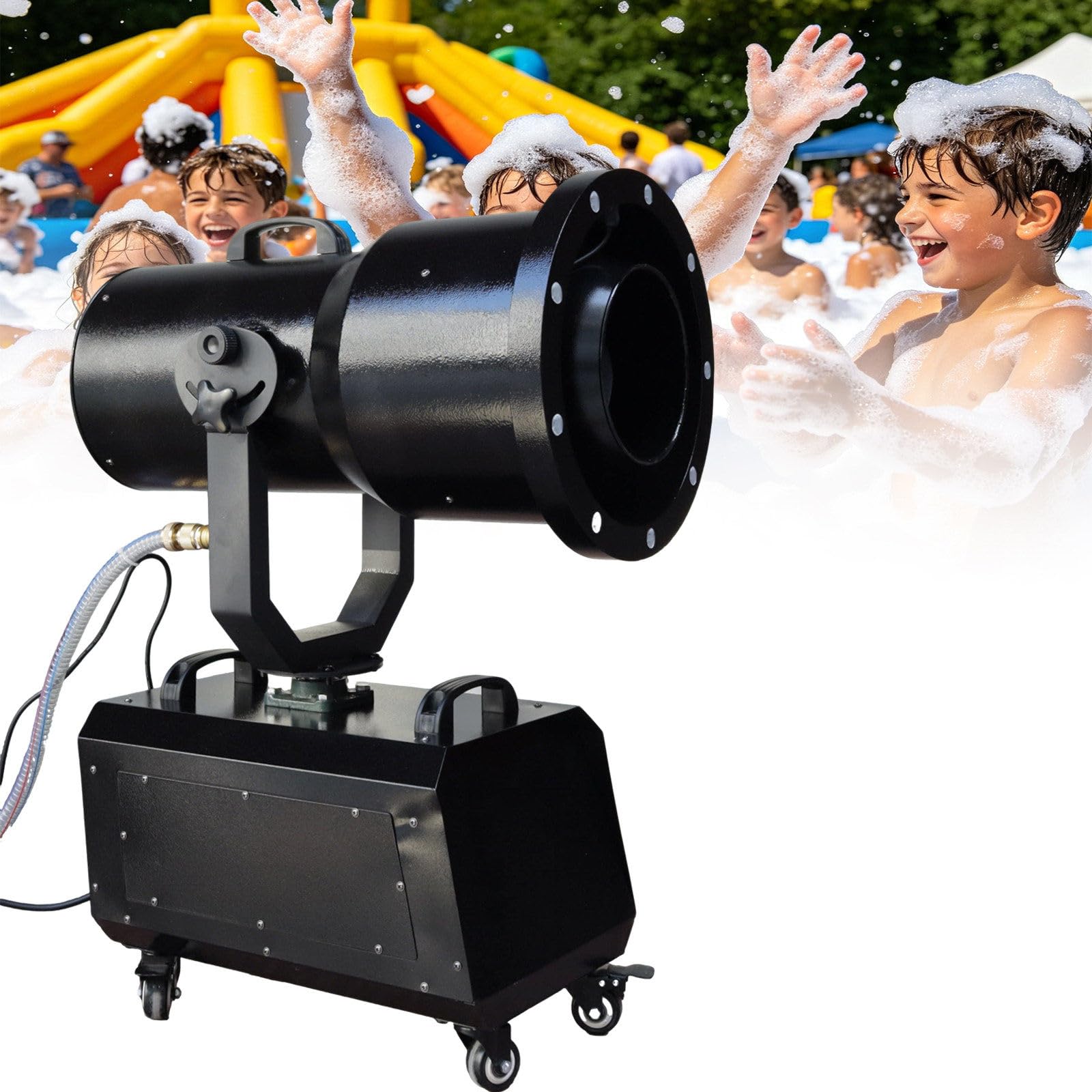 ZHJOPP Professional Foam Machine Stage Party for Outdoor Indoor with 3-8M Distance, Ideal for Parties, Pools,Adjustable Angle