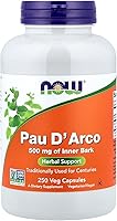 Vista 1 de Now Foods PAU D' Arco, 500 mg, 250 Veg Capsules