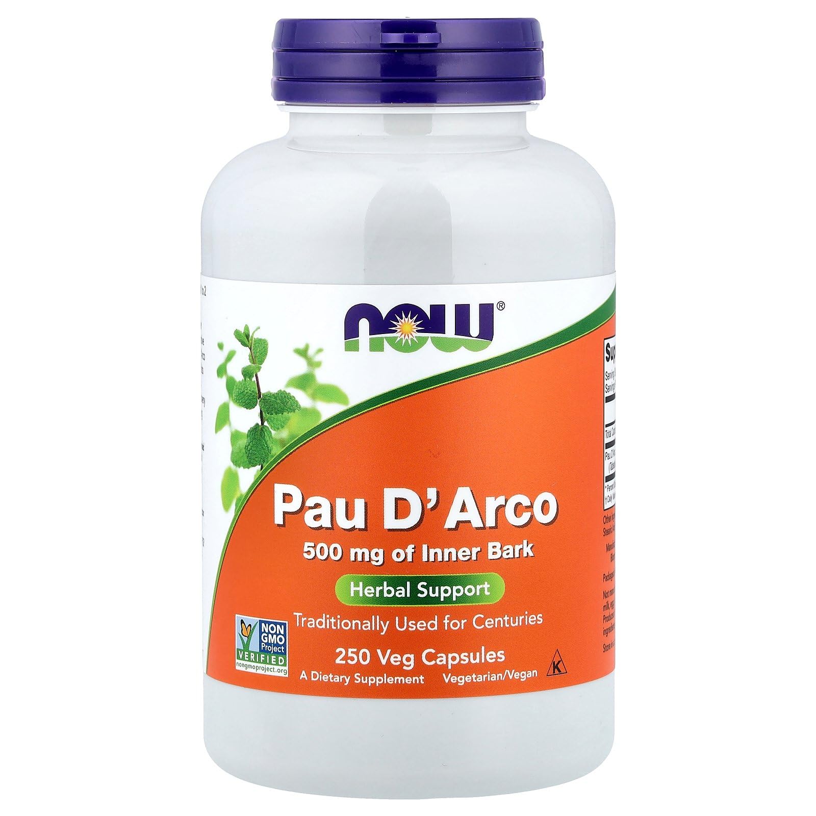 Foods Pau D Arco 500 mg 250 Capsules