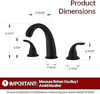 Vista 48 de Sumerain - Grifo de bañera romana de dos asas en níquel cepillado con válvula, alto flujo