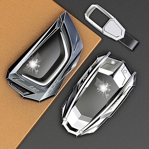 Miniatura 4 de Funda protectora de metal de aleación de zinc para Cadillac Escalade CT4 CT5 2020-2022 3456 botones