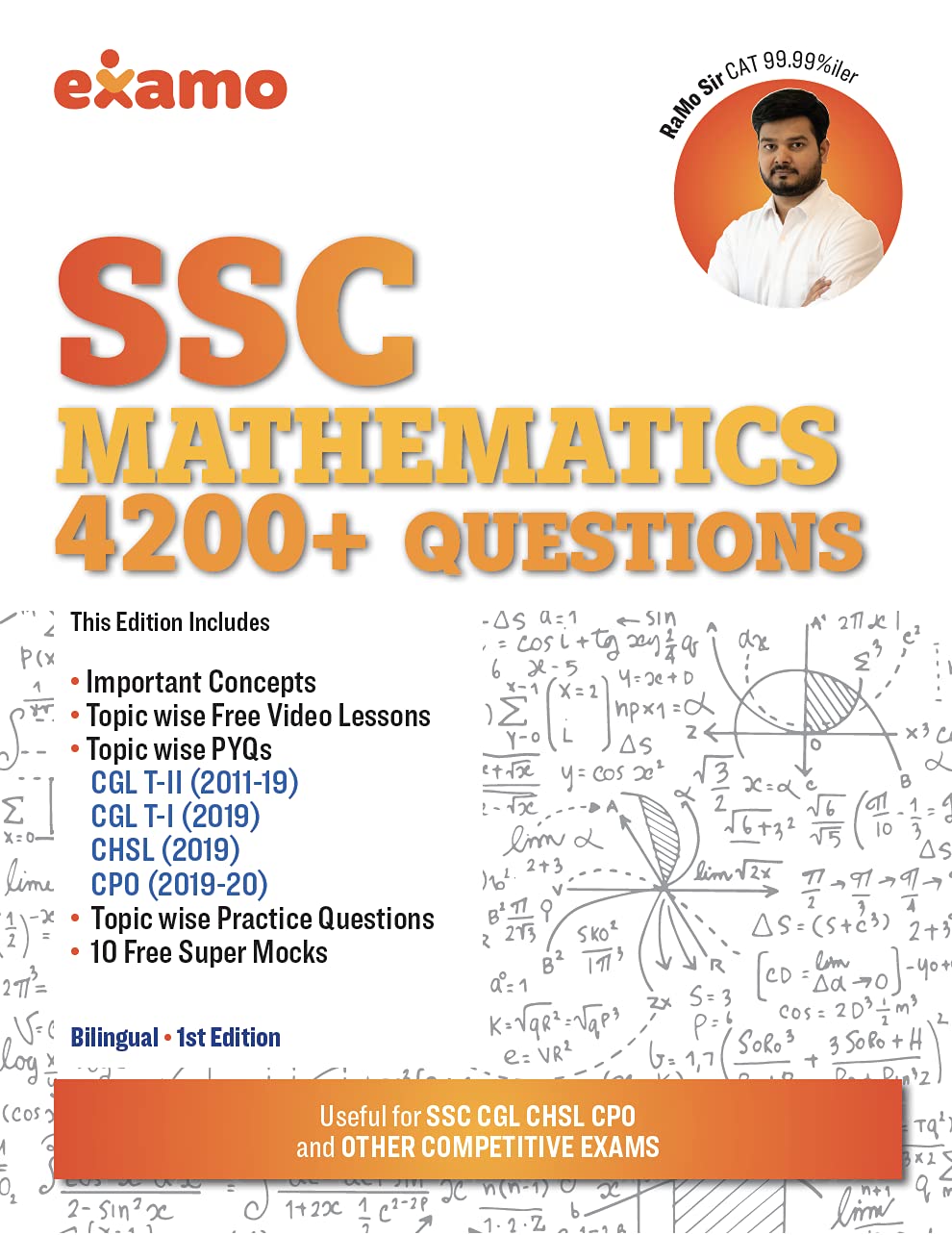 SSC Mathematics 4200+ Questions Topic wise | BiLingual | Ramo Sir (Ssc Cgl Mains 2011-2019) (Ssc Cgl Chsl Tier 1 2019) (Ssc Cpo 2019-2020) Paperback – 1 January 2021