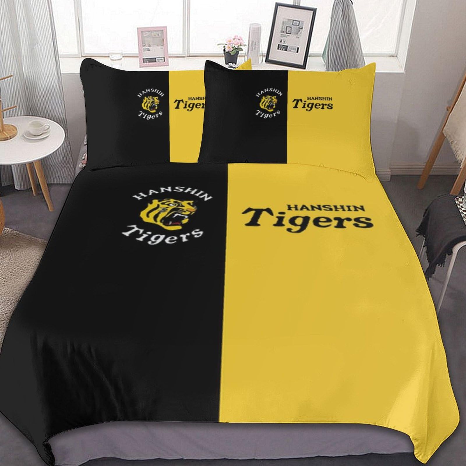 Amazon｜阪神タイガース 寝具3点セット 布団カバー シングル 寝具