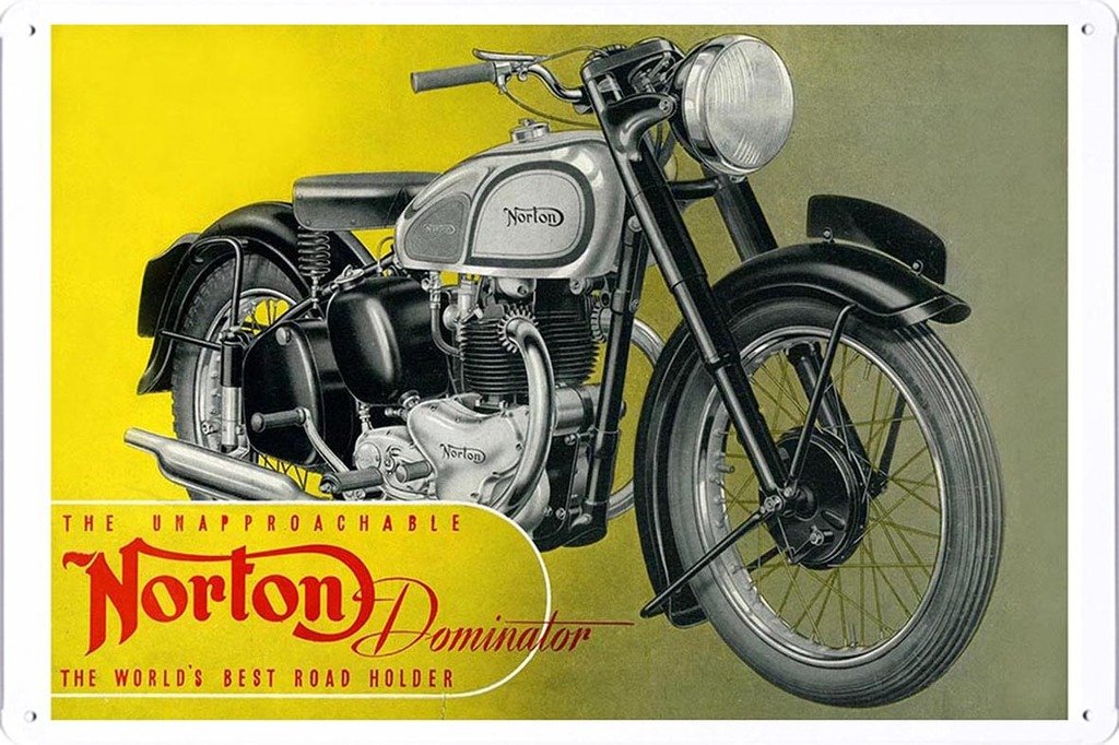 Amazon.co.jp: ノートンドミネーターオートバイの金属看板 ティン