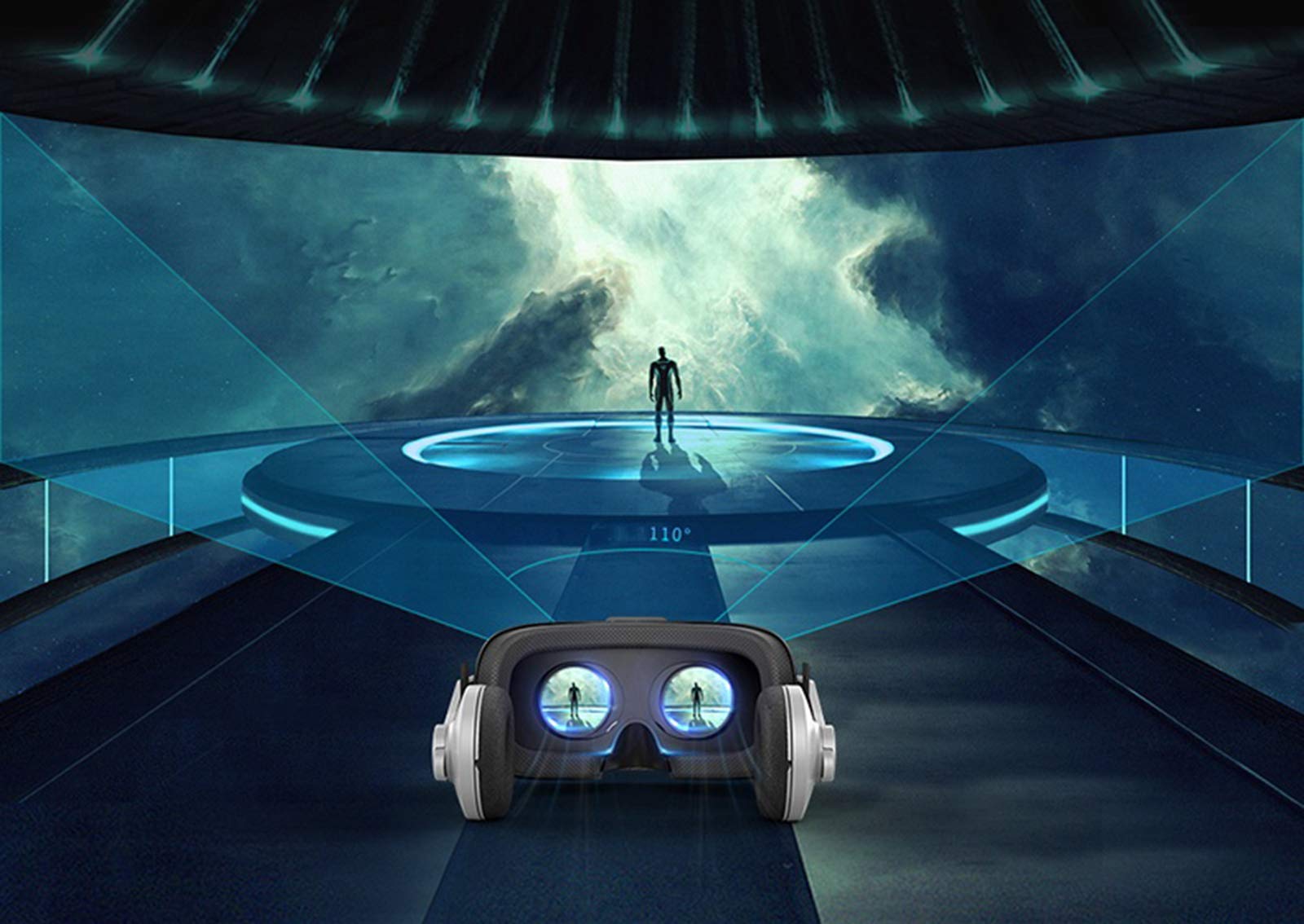 VR Okulary 3D, VR Virtual Reality Heads, Smartphone VR Słuchawki do gier i filmów Kompatybilne z iPhone i innymi smartfonami z systemem Android 4.7 do 6.0