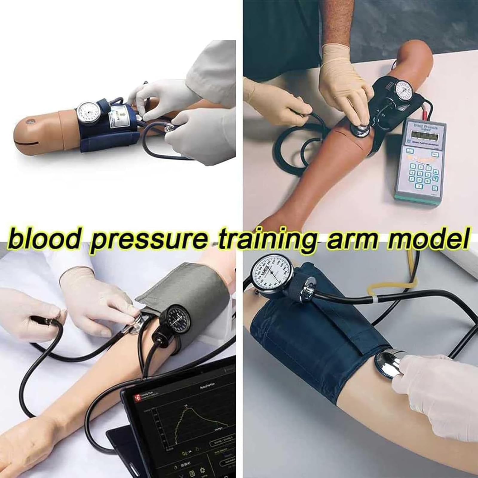 Mit komplettem Zubehör-Blutdruck-Trainingsarmsimulator | Fortschrittliches Blutdruck-Trainingsarm-Simulatormodell for die Patientenaufklärung und das Lehren von Schulungsfähigkeiten