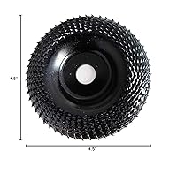 Vista 10 de Disco de Tallado de Madera OBA para Amoladora Angular de 4-1/2 Pulgadas, Rueda de Molienda para Dar Forma a la Madera con Árbol de 5/8