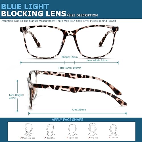 Miniatura 5 de Oilway Lentes de bloqueo de luz azul para computadora lectura juegos televisión teléfonos a la moda anti fatiga ocular gafas UV para mujeres y