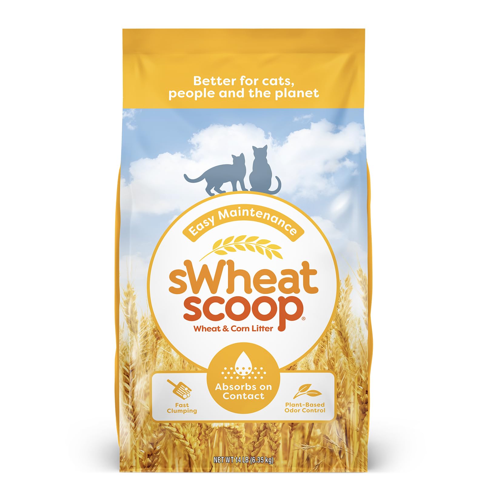 sWheat Scoop Natural Cat Litter — 14 lb