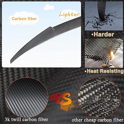 Miniatura 4 de MCARCAR KIT Alerón de maletero de fibra de carbono para BMW X4 G02 X4M F98 2019-2025 Alerón trasero Highkick Spoiler Wing Factory Outlet