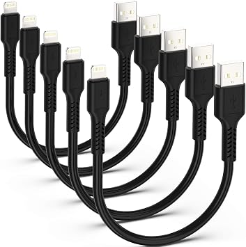 iPhone Short Charging Cable 5 Pack 20cm Lightning Data Cable