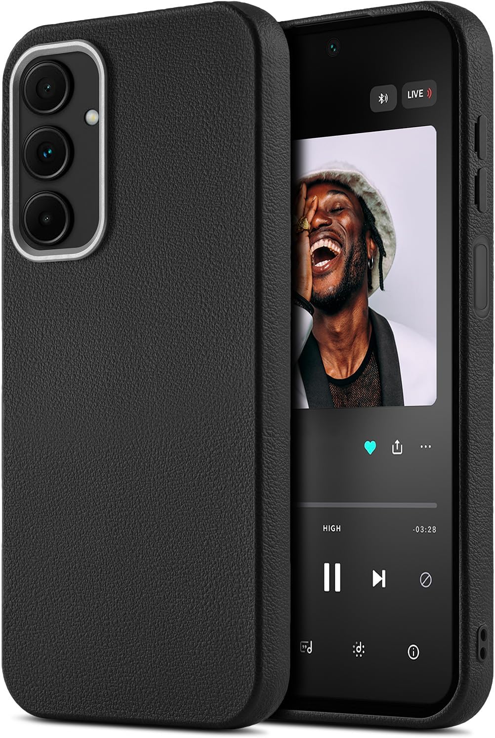 BEZ Mobile Phone Case for Samsung Galaxy A16 5G Thin Soft TPU Protective Case Shockproof Drop Protection Slim Shockproof Case for Samsung A16 5G Black