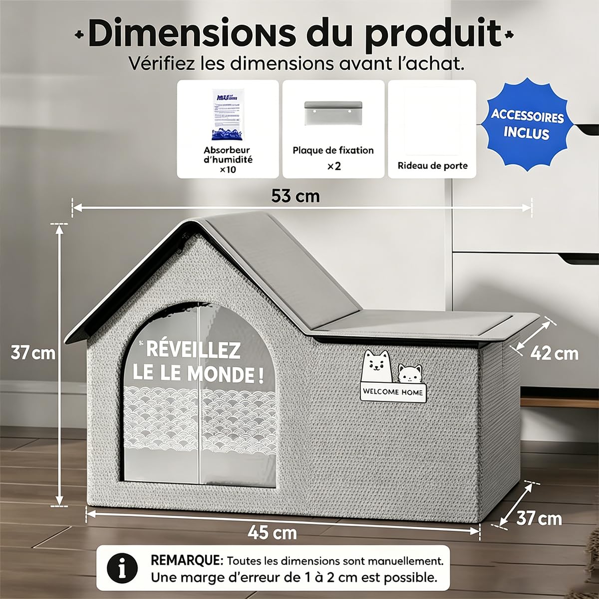 Maison RafraîChissante pour Chat, Lit Isotherme Pliable Et RéSistant Aux IntempéRies avec 10 Blocs De Glace RéUtilisables, pour Repos IntéRieur Et ExtéRieur (A)