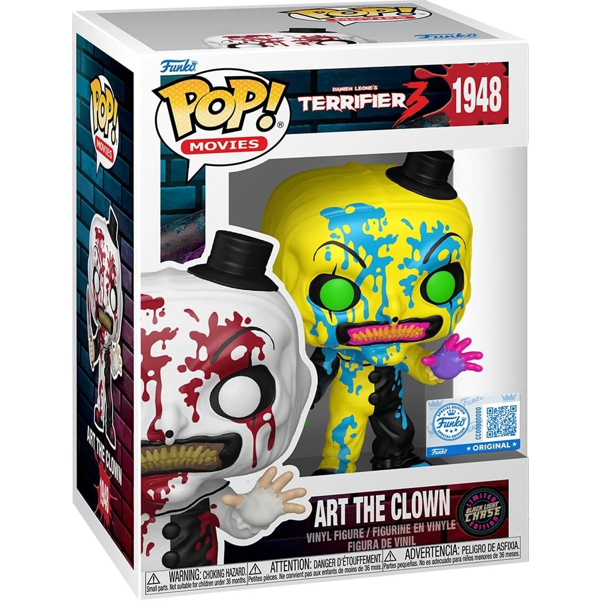 POP Funko Movies: Terrifier 3 - Bloody Art the Clown Blacklight