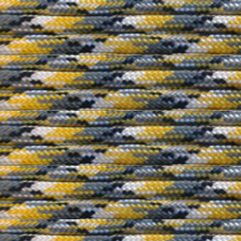 PARACORD PLANET 10 Feet Nylon 550Lb Type Iii 7 Strand Paracord Yellow Camo โ image 1
