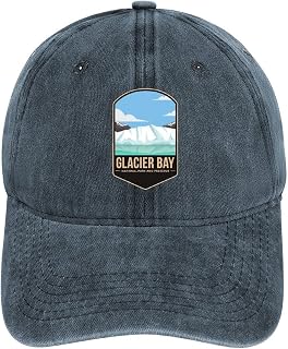 Glacier Bay National Park Outdoor Hats for Men's Breathable National Parks Hats