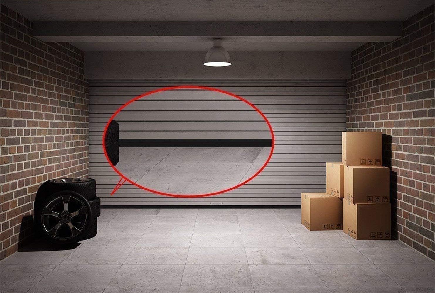 16 Feet Garage Door Weather Stripping Kit, Universal Bottom Seal Strip with Professional Grade T-End Rubber, 5/16" x 3 3/4" (Black)
