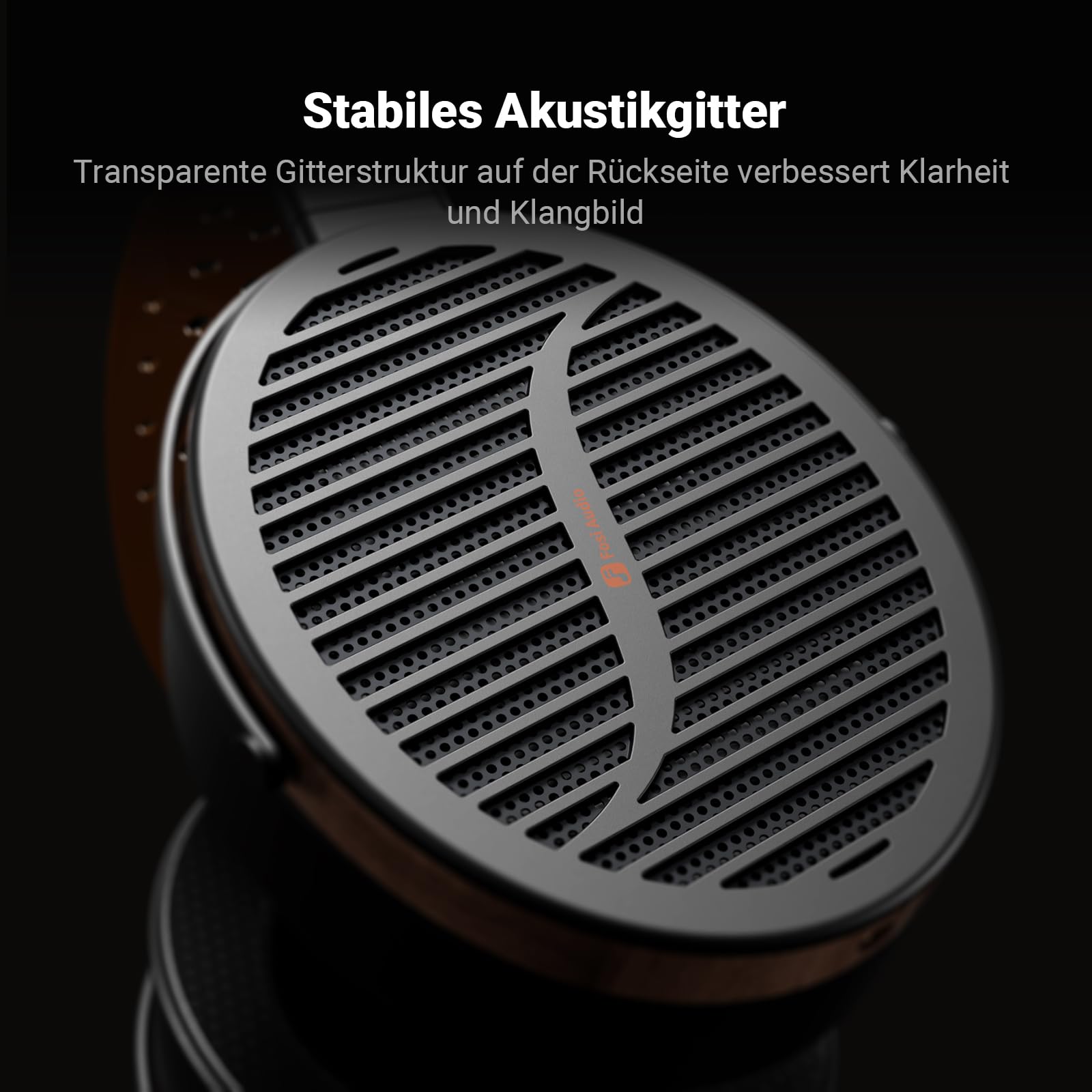 Fosi Audio i5 Open-Back Planar Magnetic Over-Ear Kopfhörer mit 97mm Ultra-Großmembran, CNC Metall & Walnussholz, Audiophiler kabelgebundener Studiokopfhörer für Multi-Source Geräte