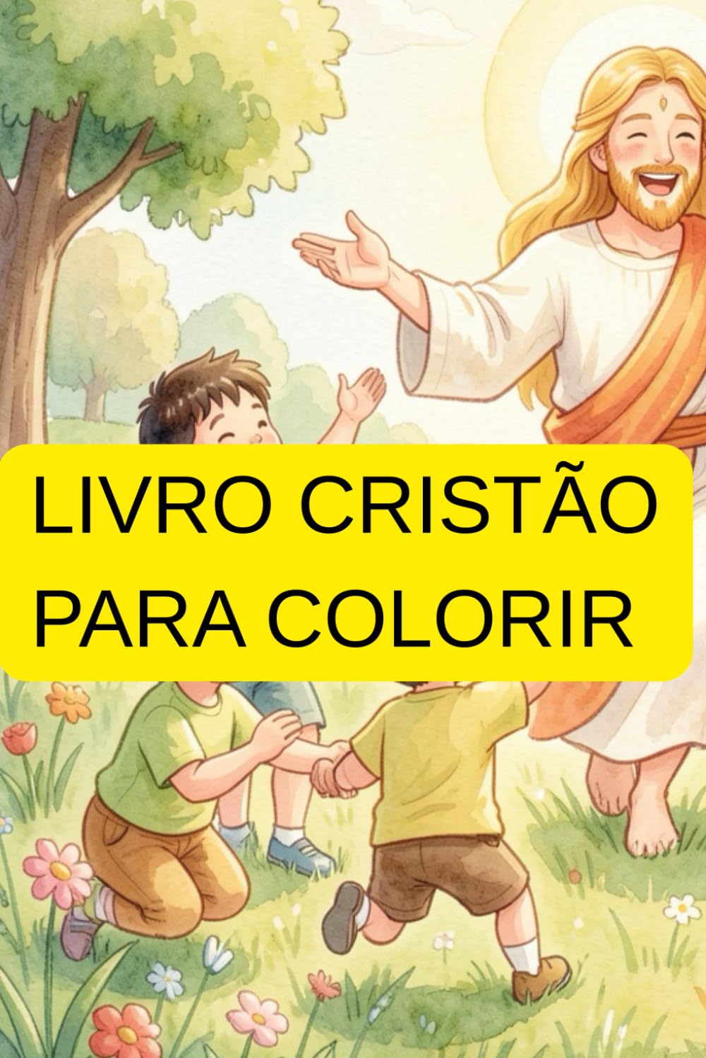 Livro para colorir cristão com 78 desenhos