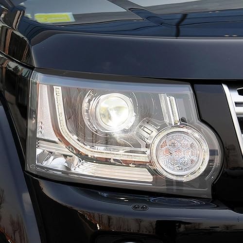 Miniatura 5 de Adhesivo de TPU transparente para faros delanteros de coche, color negro ahumado, para Land Rover Discovery 4 LR4 2009-2016 Accesorios