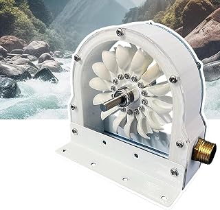 1PCS High Efficiency Pelton Water Turbine Impact Water Wheel Bucket Wheel Multi-Purpose DIY Hydroelectric Generator
