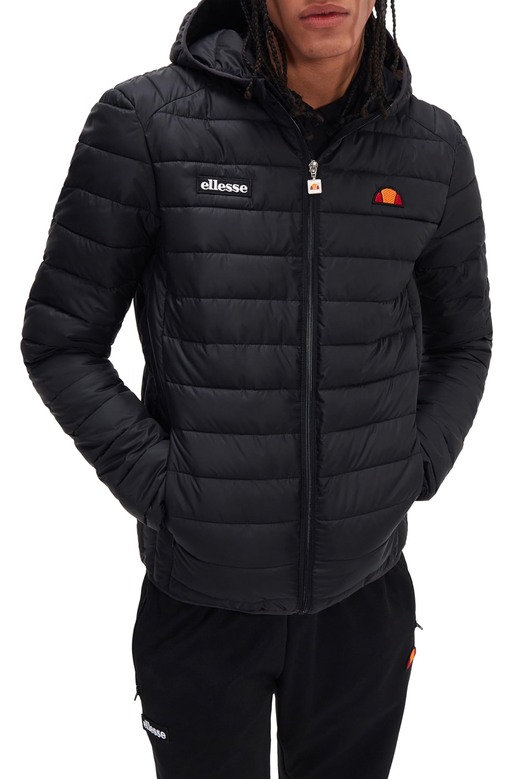 Ellesse Men's Lombardy Padded Jacket, Anthracite, L UK