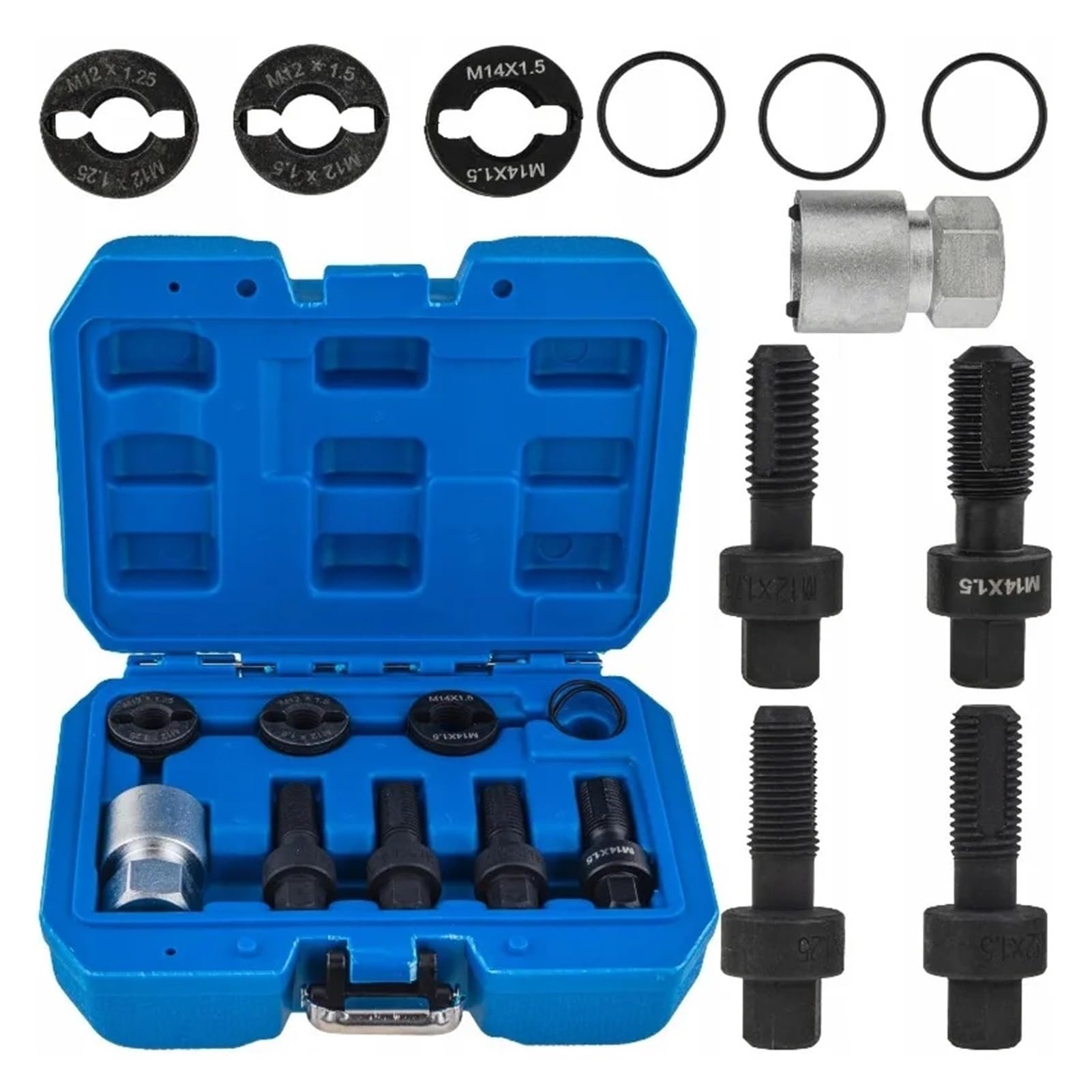 Rynzo Tool Set 8Pcs Wheel Thread Repair Set M12 M14 Auto Tools