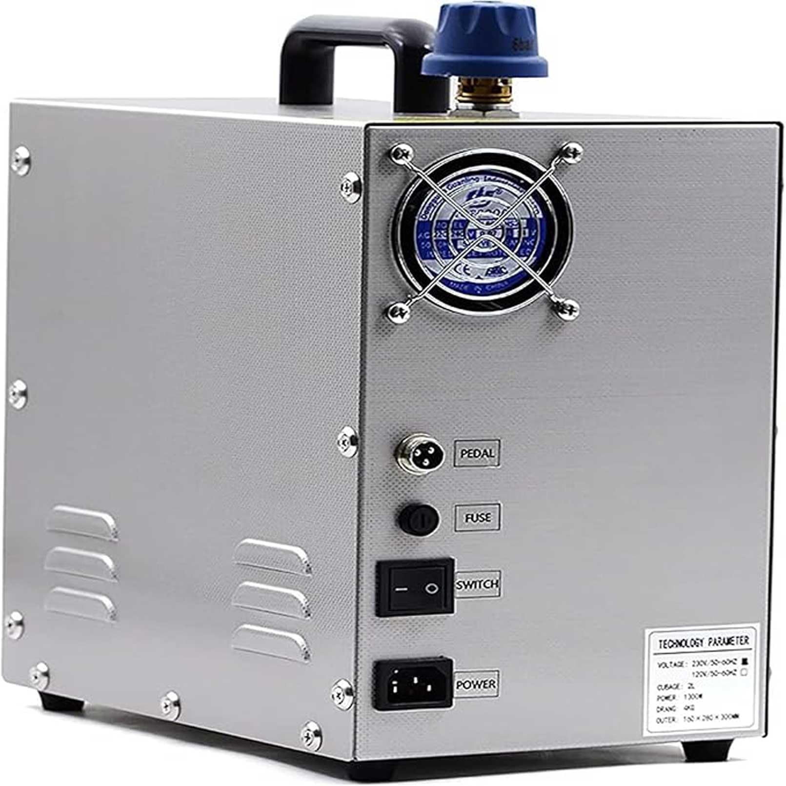 1300W Limpiador de Joyas de Oro y Plata Vaporizador Equipo de Lavado de Gemas 2L Máquina Limpiadora de Joyas a Vapor para Anillos, Relojes, Pendientes,Gafas