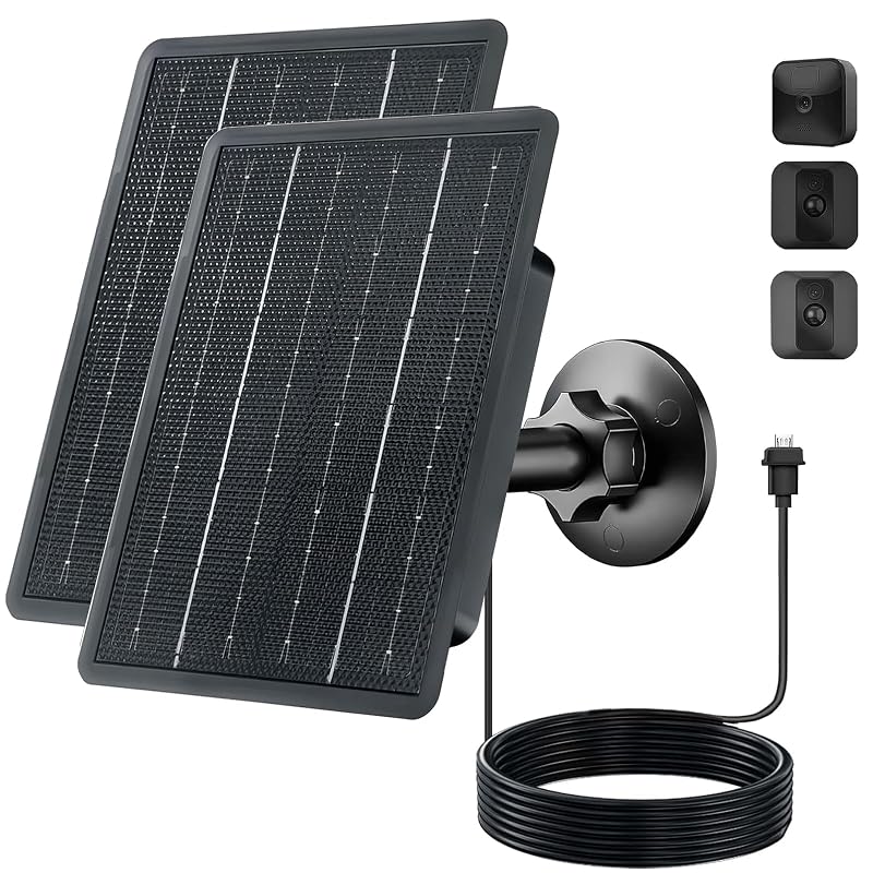 Painel Solar USB Zivif de 4 W para Câmeras Blink Outdoor 3ª Geração, XT e XT2, Kit com 2 unidades